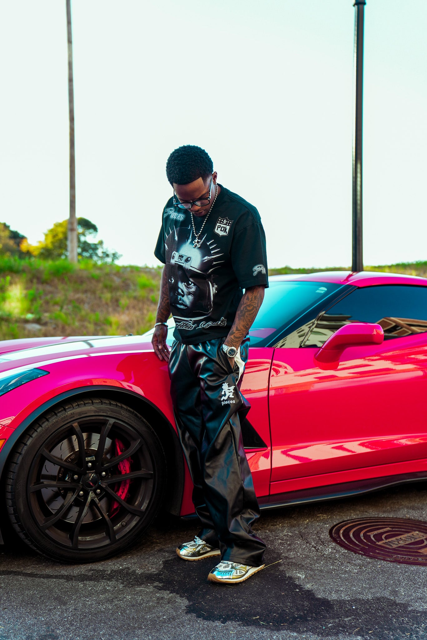 LEATHER MJ SWEATS
