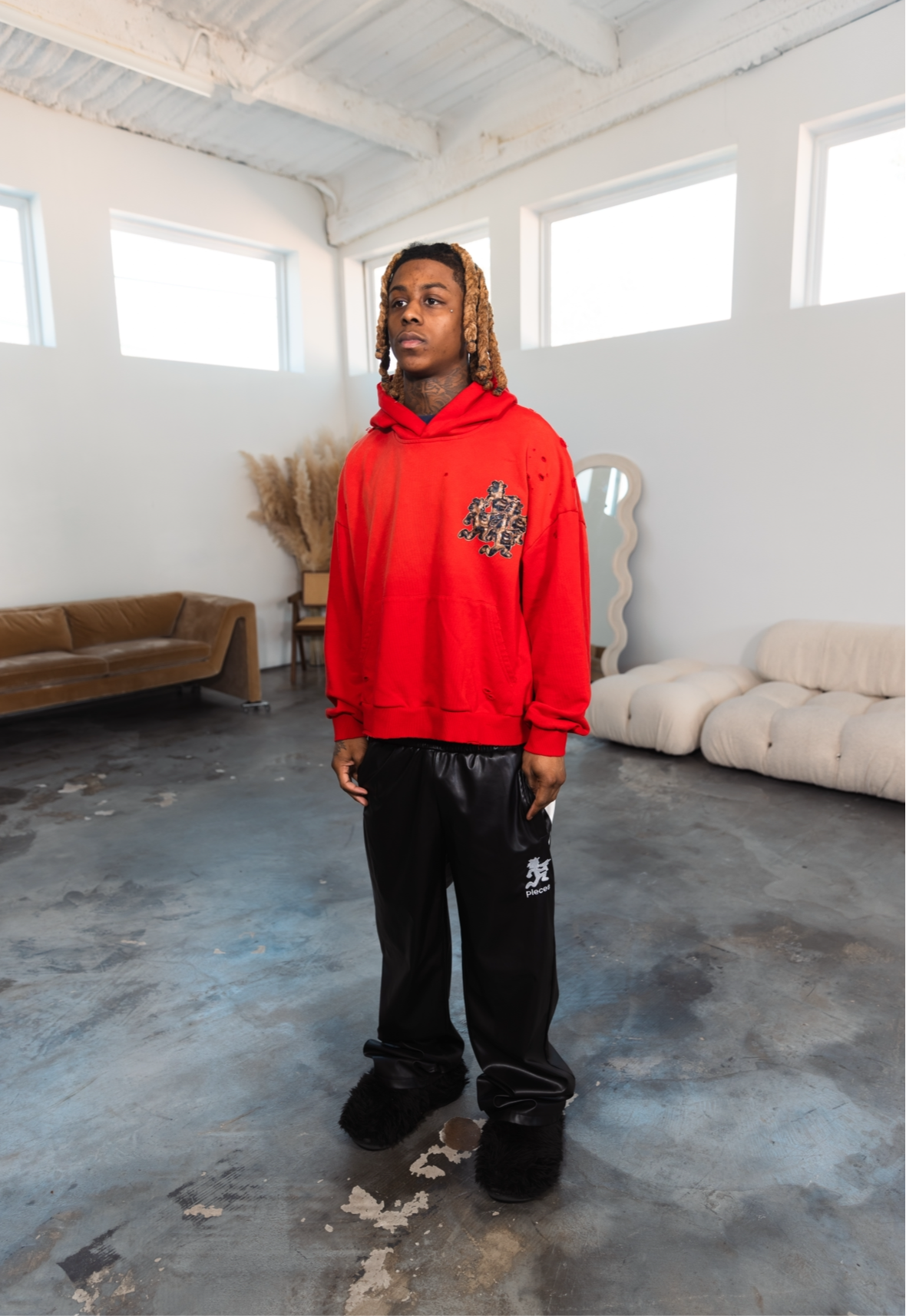 CRIMSON PATCH HOODIE